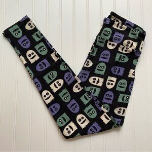 🎃 👻 NWT LuLaRoe OS leggings Halloween black green purple ghosts UNICORN 🦄
